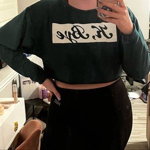 Two crop top hoodie/reg sweater